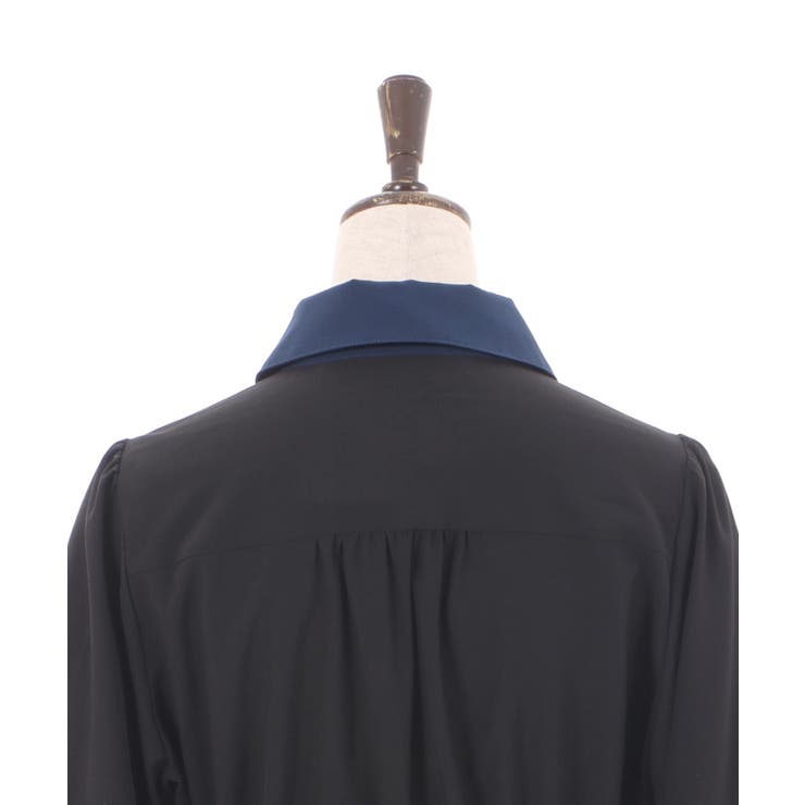 ♡高級ヴィンテージ♡アライア 切り替えワンピース 濃紺 XS 83yatong-044-c1.jpg