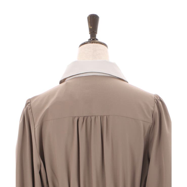レース切替配色ワンピース[品番：IGAW0004058]｜axes femme