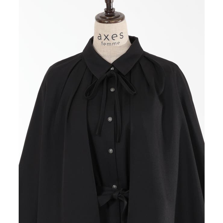 ロングケープセットミニワンピース[品番：IGAW0004306]｜axes