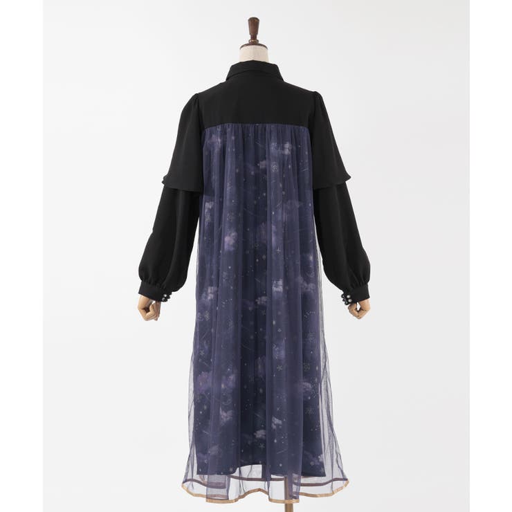 ステラートプリントシャツワンピース[品番：IGAW0004308]｜axes femme