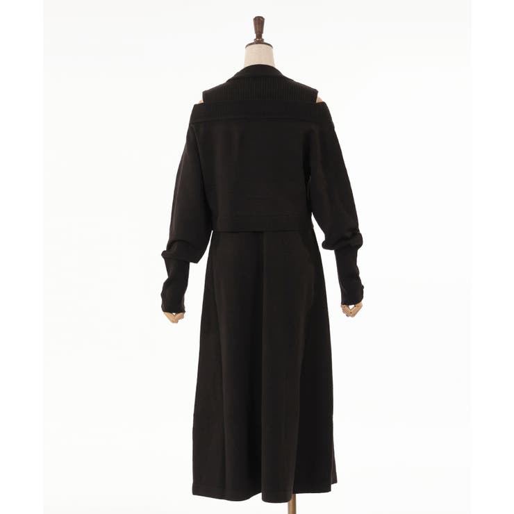 オフショルニット×ワンピースセット[品番：IGAW0004500]｜axes femme 