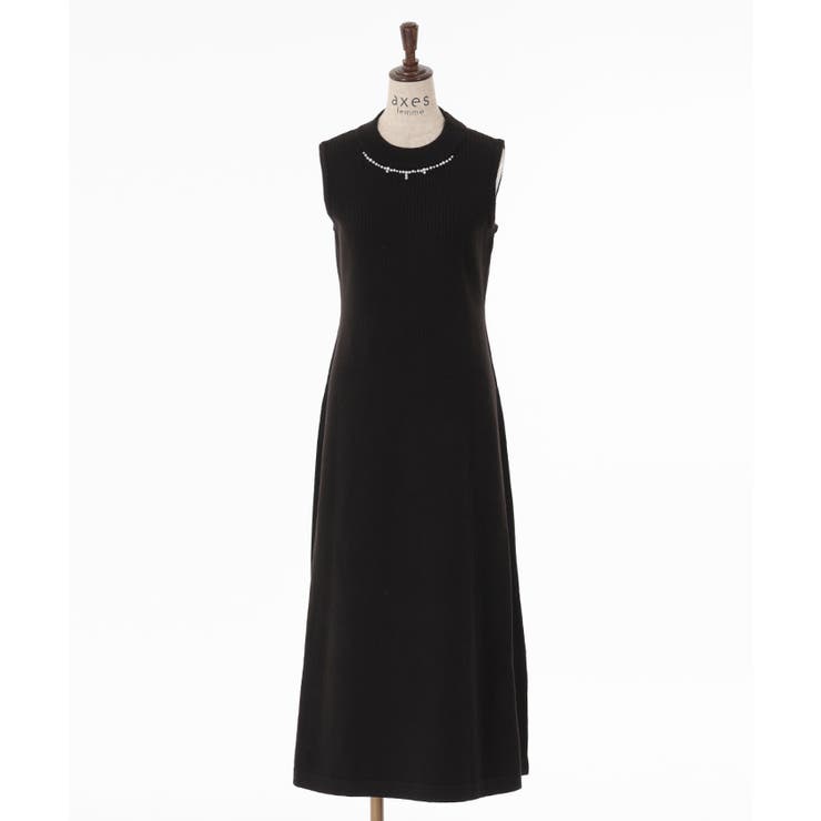 オフショルニット×ワンピースセット[品番：IGAW0004500]｜axes femme