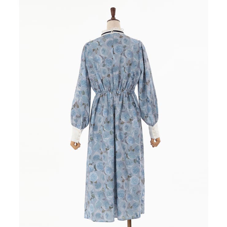 ラヴィアンローズ柄ワンピース[品番：IGAW0004551]｜axes femme
