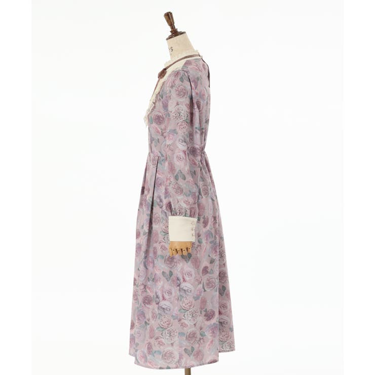 ラヴィアンローズ柄ワンピース[品番：IGAW0004551]｜axes femme