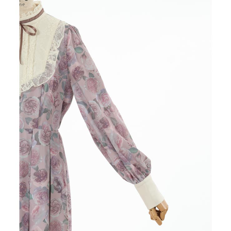 ラヴィアンローズ柄ワンピース[品番：IGAW0004551]｜axes femme