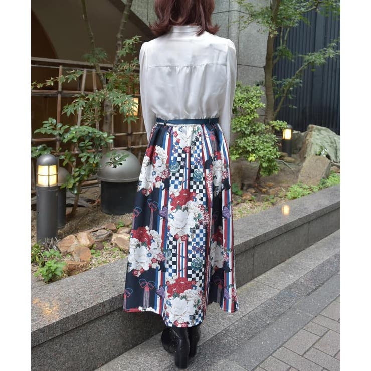 菊柄ワンピース[品番：IGAW0005735]｜axes femme（アクシーズ