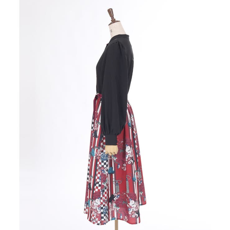 菊柄ワンピース[品番：IGAW0005735]｜axes femme（アクシーズファム