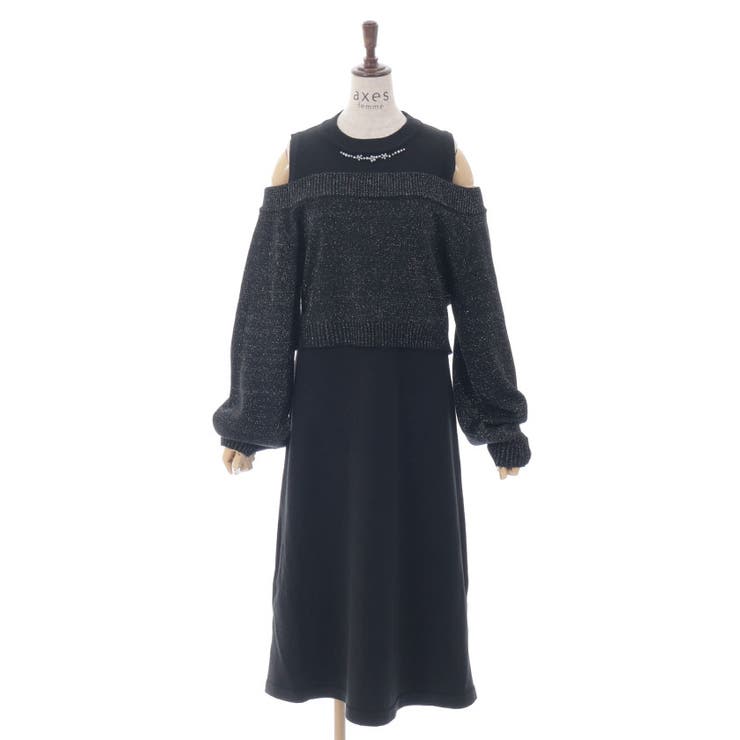 ★axes femme 冬物まとめ売り　クラシカル　ニット　ワンピース　カーデ ☆axes femme 冬物まとめ売り クラシカル ニット ワンピース