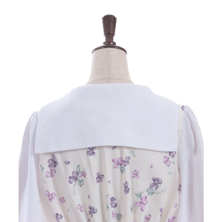 すみれ柄セーラー襟ワンピース | axes femme | 詳細画像13 