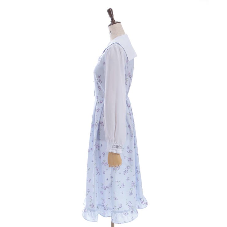 すみれ柄セーラー襟ワンピース | axes femme | 詳細画像16 