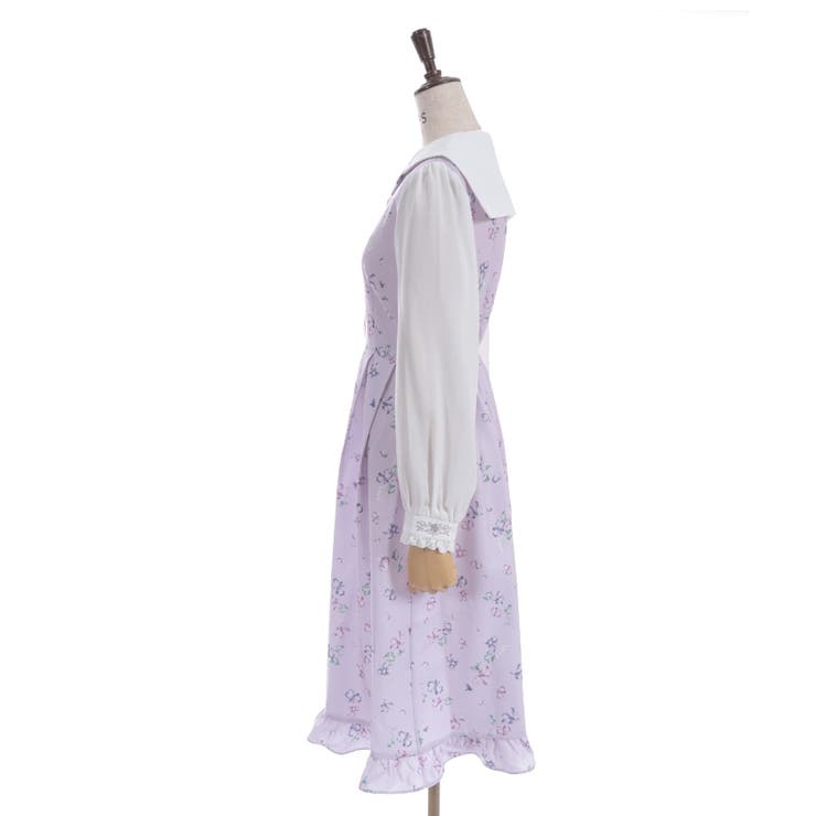 すみれ柄セーラー襟ワンピース | axes femme | 詳細画像24 