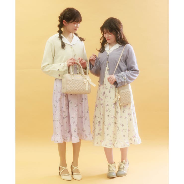 すみれ柄セーラー襟ワンピース | axes femme | 詳細画像5 