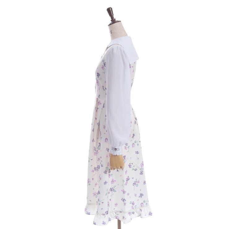 すみれ柄セーラー襟ワンピース | axes femme | 詳細画像7 