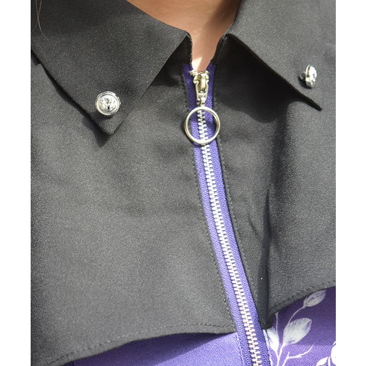 蝶々×花柄ジップワンピース | axes femme | 詳細画像3 