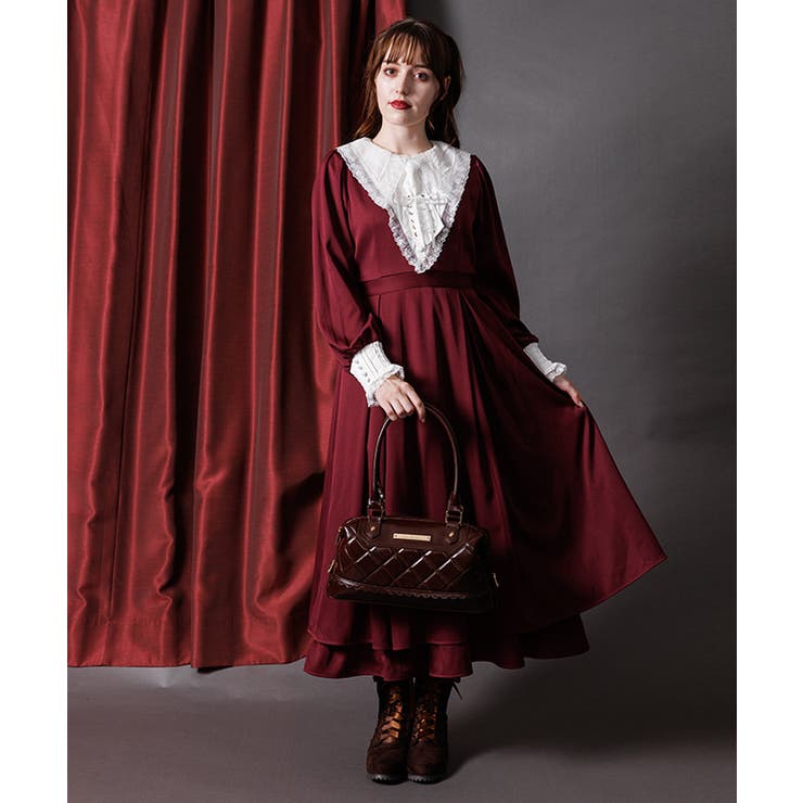 ルリジューズレースアップワンピース[品番：IGAW0006889]｜axes