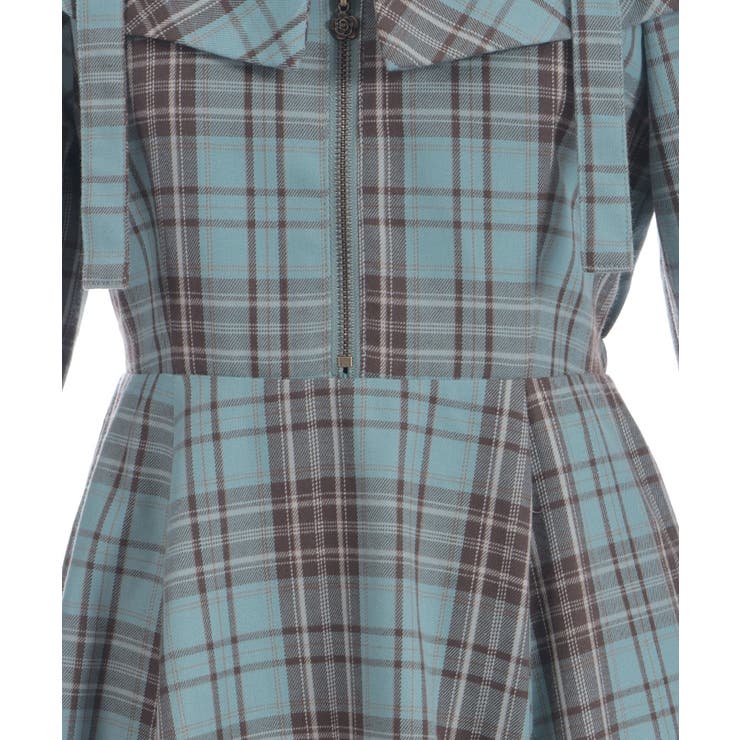タータンチェック肩開ワンピース | axes femme | 詳細画像29 
