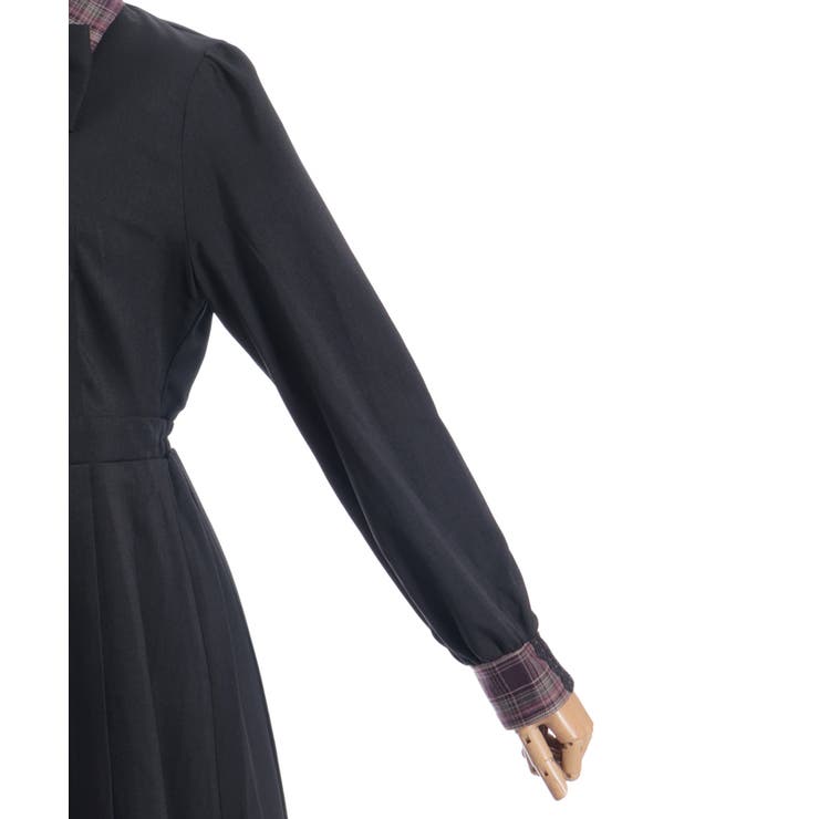 バイカラーチェックワンピース | axes femme | 詳細画像11 