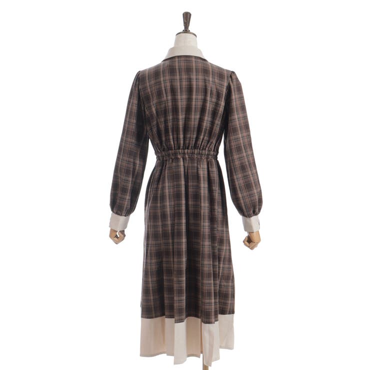 バイカラーチェックワンピース | axes femme | 詳細画像14 