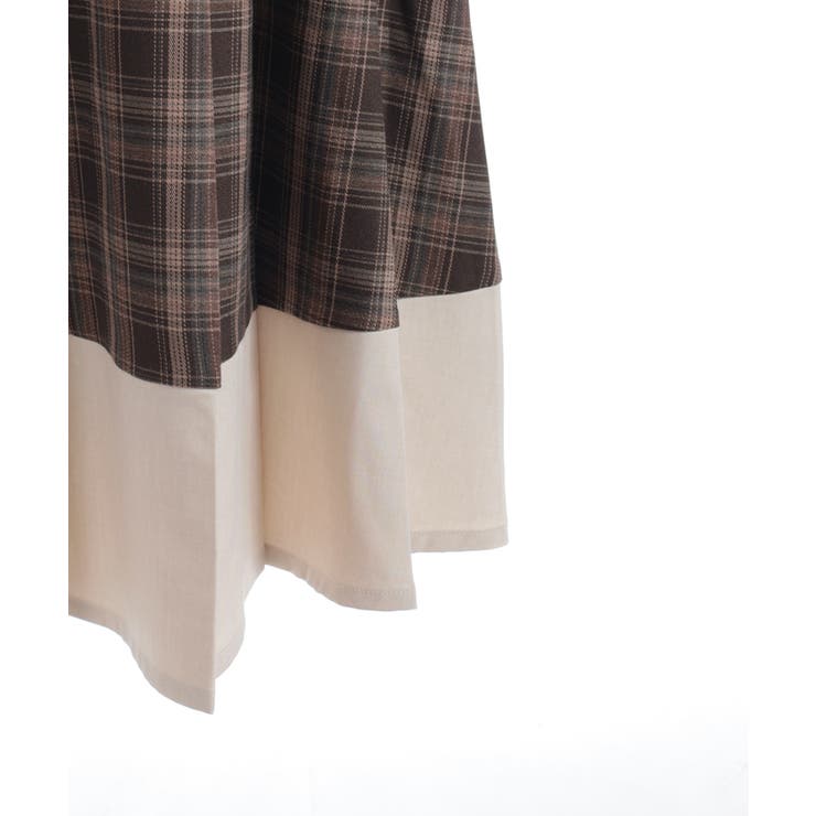 バイカラーチェックワンピース | axes femme | 詳細画像16 