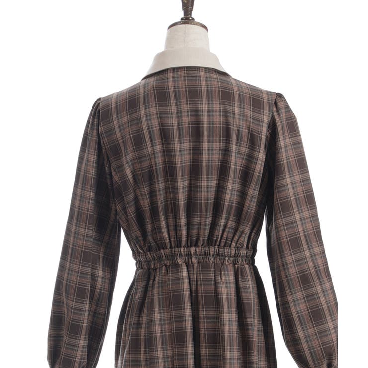 バイカラーチェックワンピース | axes femme | 詳細画像18 