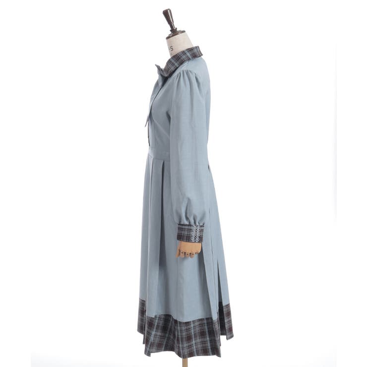 バイカラーチェックワンピース | axes femme | 詳細画像22 