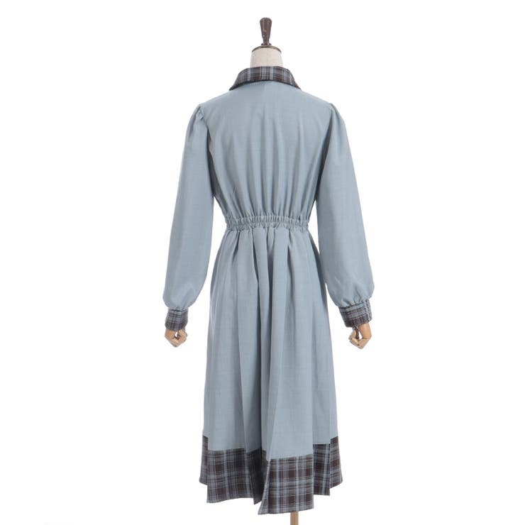 バイカラーチェックワンピース | axes femme | 詳細画像23 