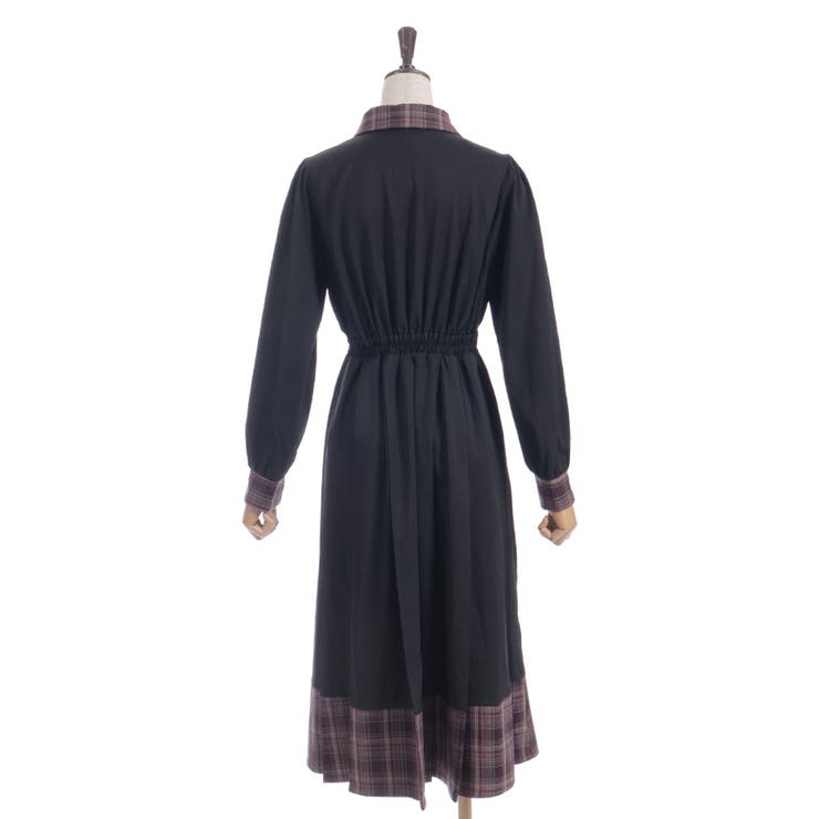 バイカラーチェックワンピース | axes femme | 詳細画像4 