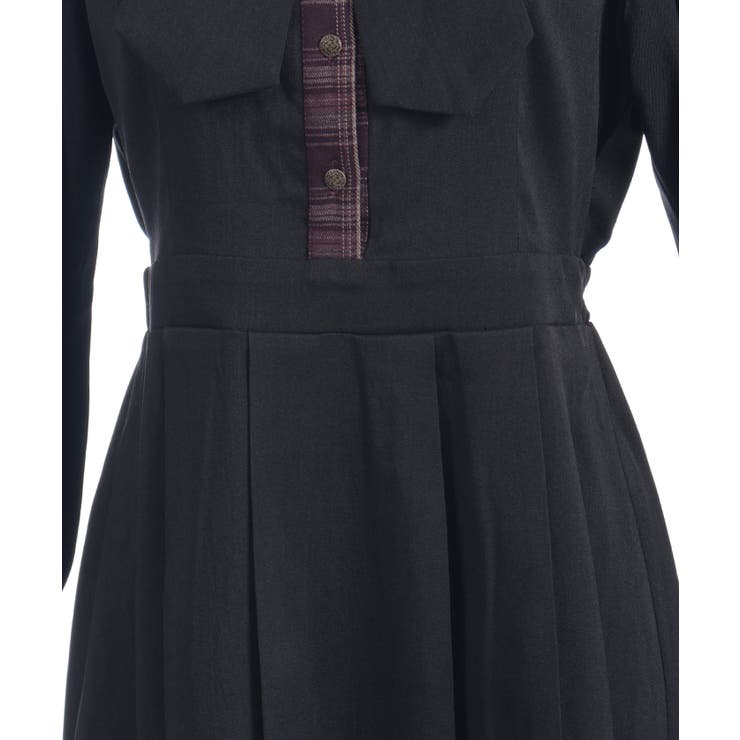 バイカラーチェックワンピース | axes femme | 詳細画像7 