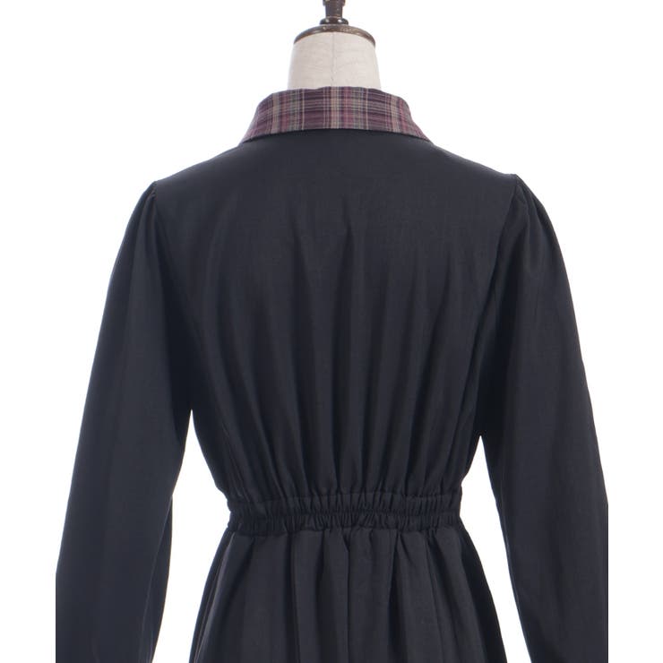 バイカラーチェックワンピース | axes femme | 詳細画像8 