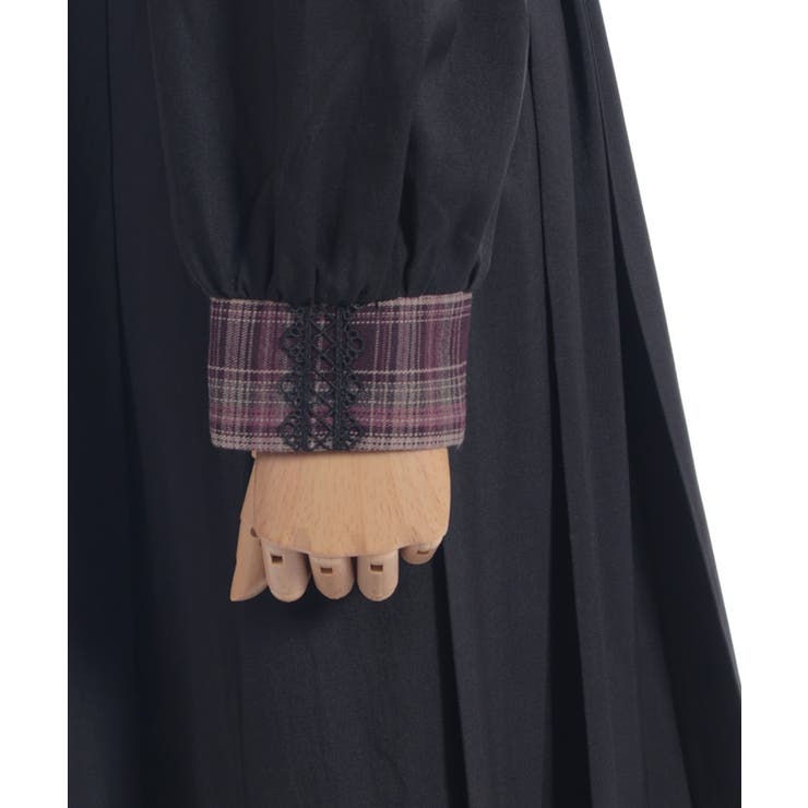 バイカラーチェックワンピース | axes femme | 詳細画像9 