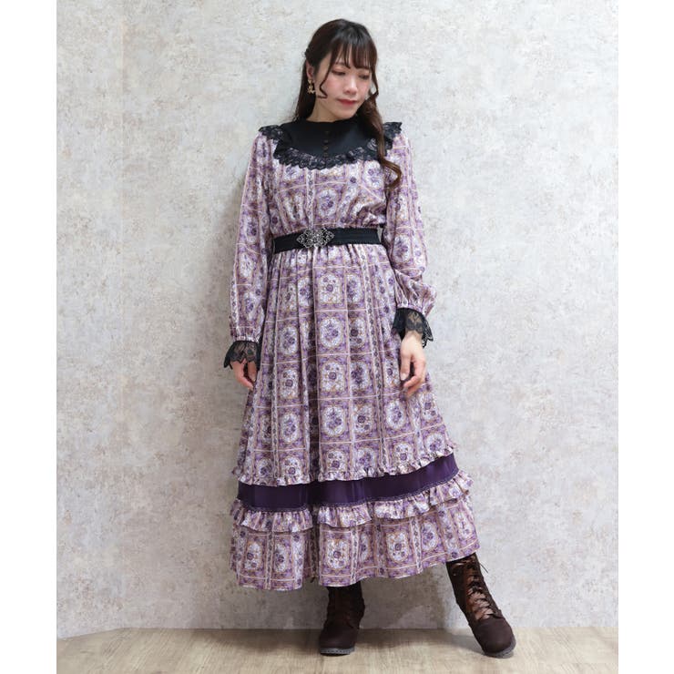 ローズ・ステンドグラスワンピース | axes femme | 詳細画像17 