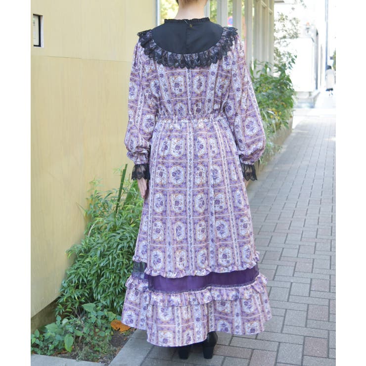 ローズ・ステンドグラスワンピース | axes femme | 詳細画像3 