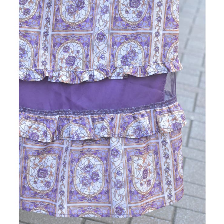 ローズ・ステンドグラスワンピース | axes femme | 詳細画像7 