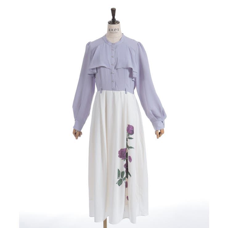 ローズプリントワンピース | axes femme | 詳細画像17 