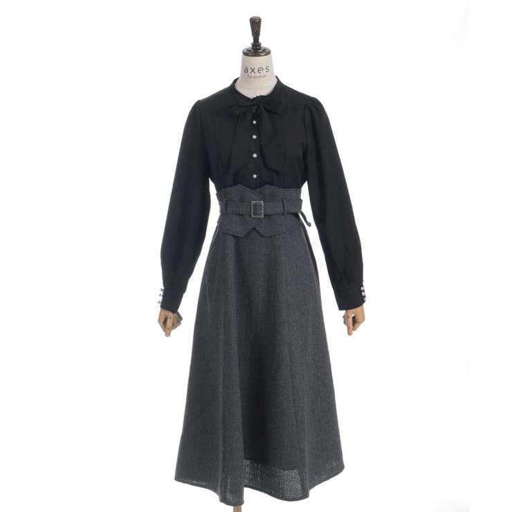 ハイウエストドッキングワンピース | axes femme | 詳細画像11 