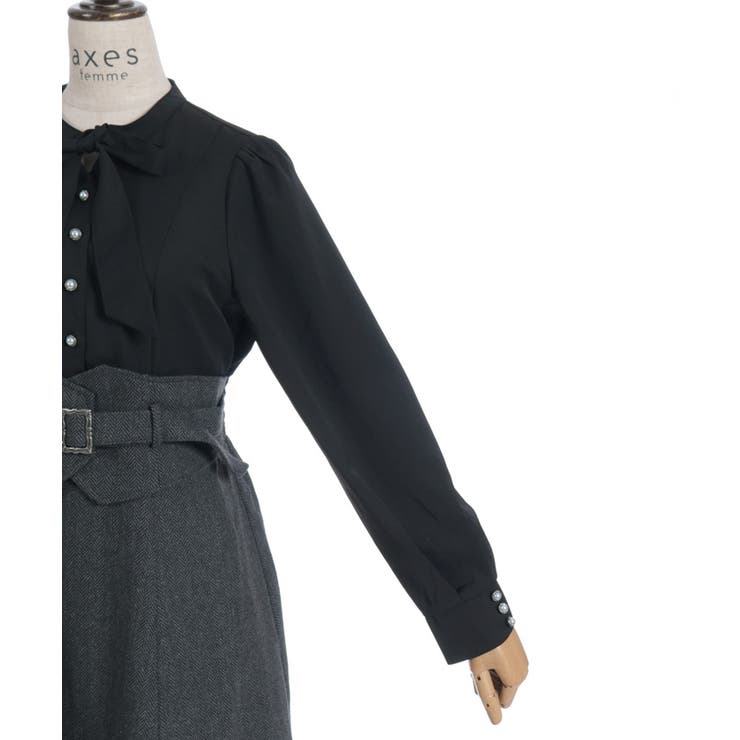 ハイウエストドッキングワンピース | axes femme | 詳細画像14 