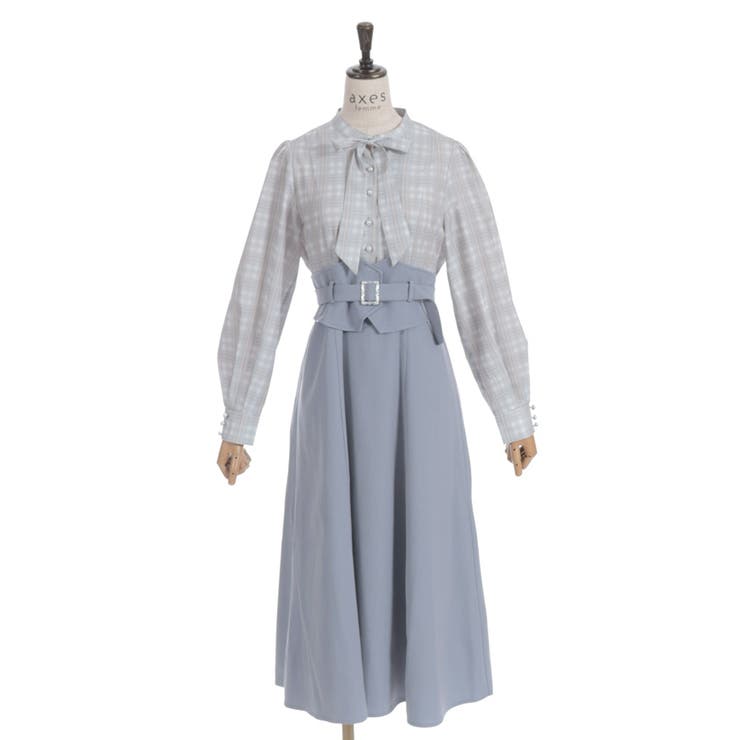 ハイウエストドッキングワンピース | axes femme | 詳細画像15 