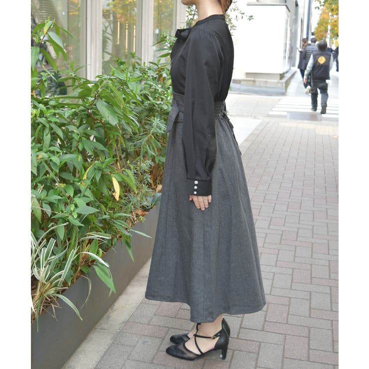 ハイウエストドッキングワンピース | axes femme | 詳細画像2 