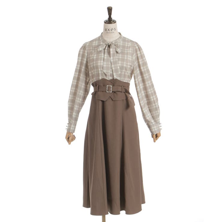 ハイウエストドッキングワンピース | axes femme | 詳細画像22 