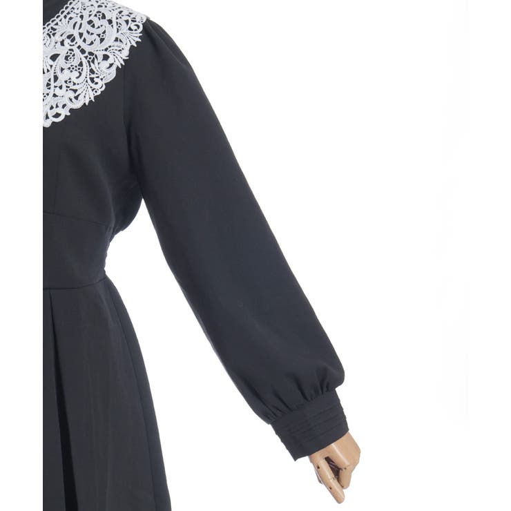 付け襟付ハイウエストワンピース | axes femme | 詳細画像18 