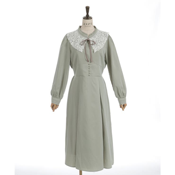 付け襟付ハイウエストワンピース | axes femme | 詳細画像26 