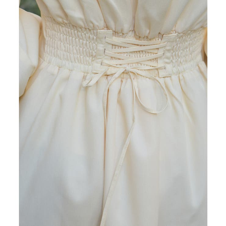 付け襟付ハイウエストワンピース | axes femme | 詳細画像7 