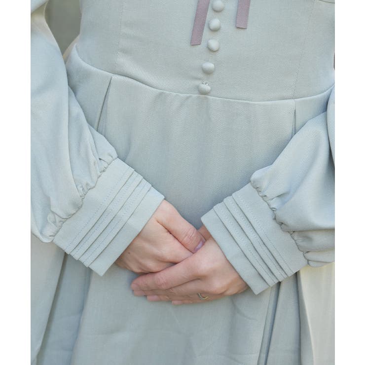 付け襟付ハイウエストワンピース | axes femme | 詳細画像8 