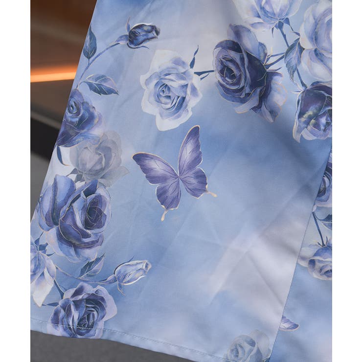 チェーン付アートローズ柄ワンピース | axes femme | 詳細画像10 