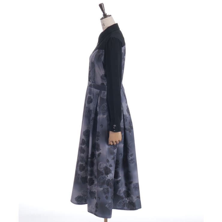 チェーン付アートローズ柄ワンピース | axes femme | 詳細画像16 