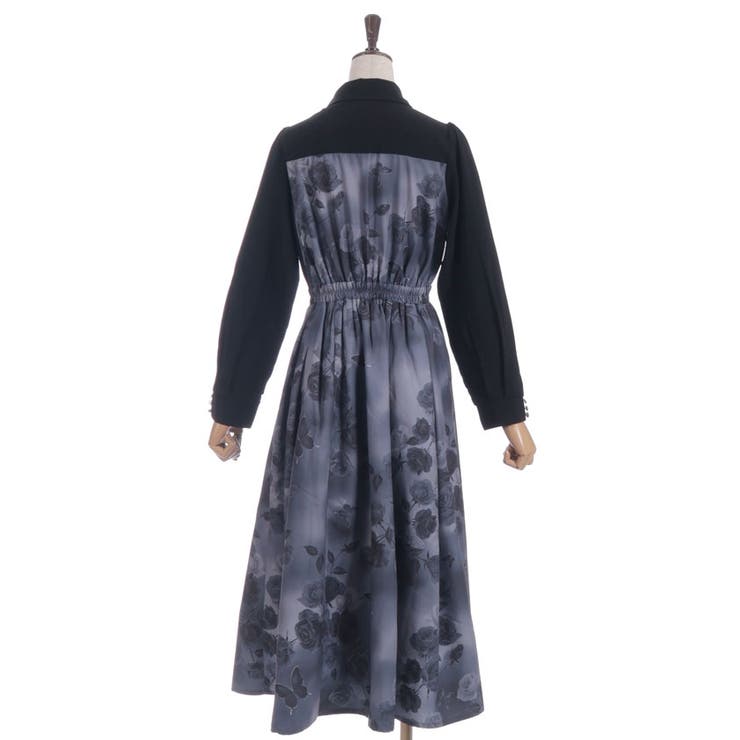 チェーン付アートローズ柄ワンピース | axes femme | 詳細画像17 