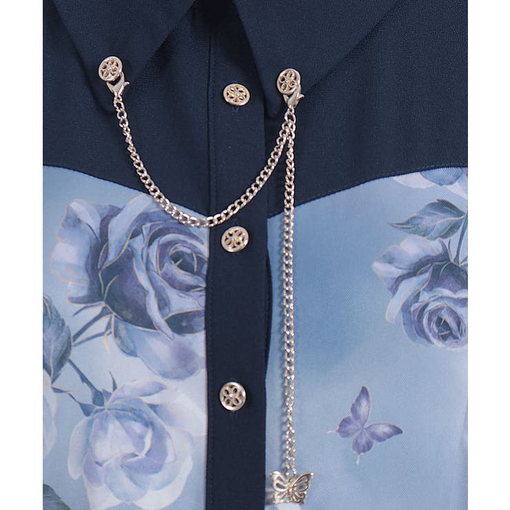 チェーン付アートローズ柄ワンピース | axes femme | 詳細画像23 