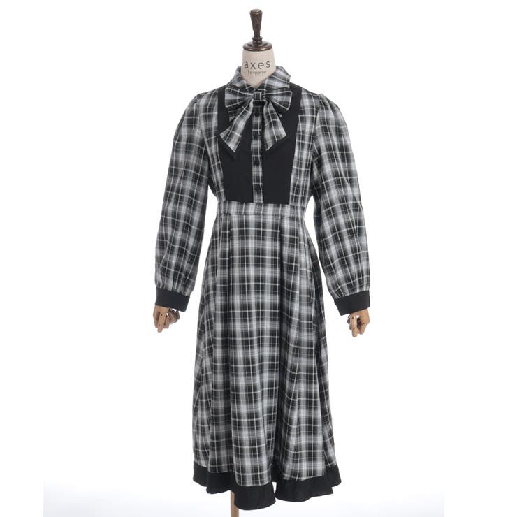 チェック切替シャツワンピース | axes femme | 詳細画像11 