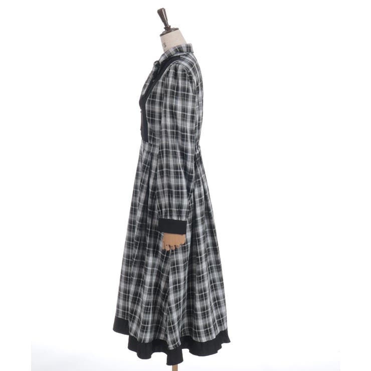 チェック切替シャツワンピース | axes femme | 詳細画像12 