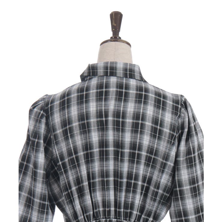 チェック切替シャツワンピース | axes femme | 詳細画像16 